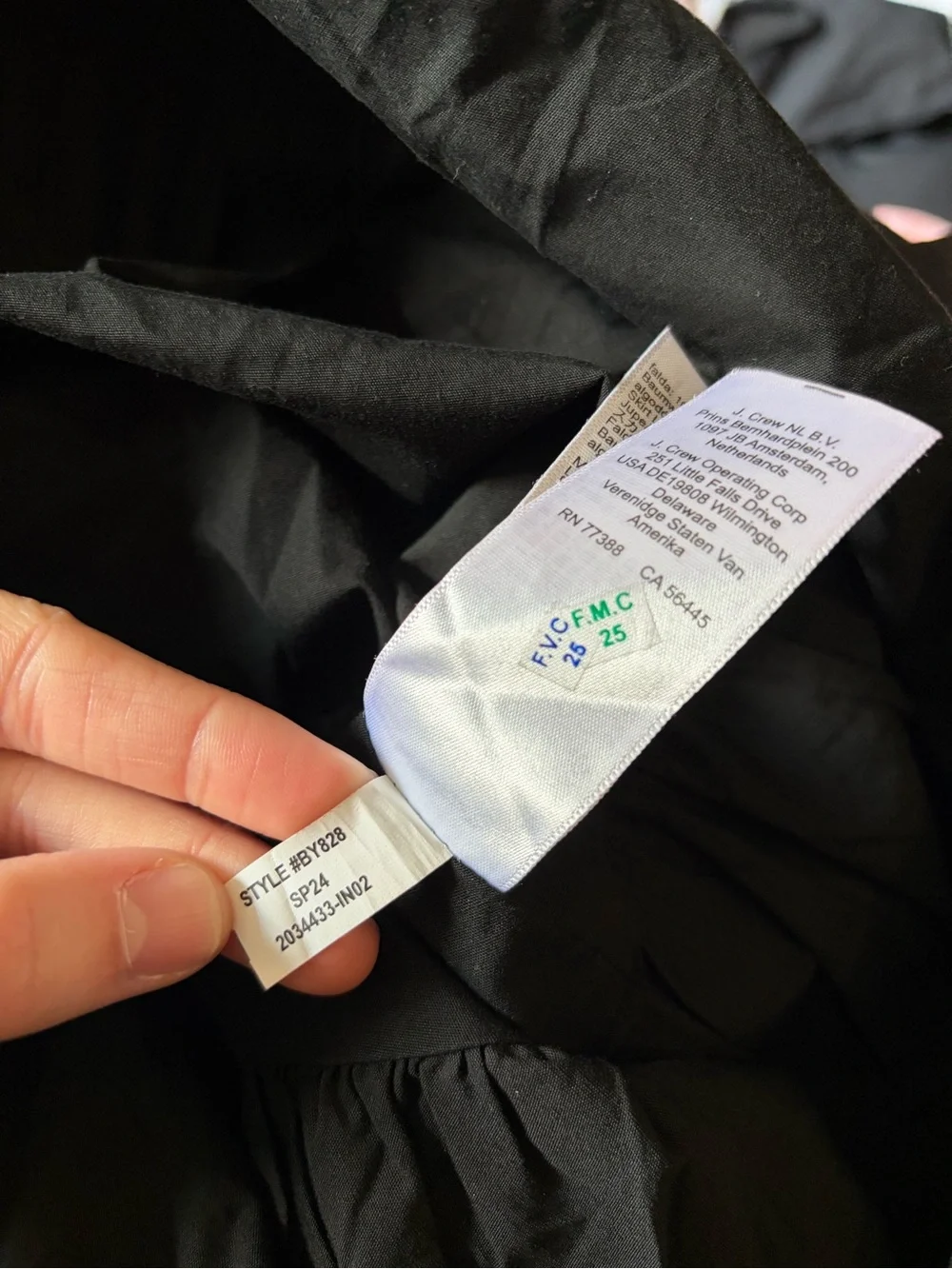 J. Crew Black Tank Bubble Hem Dress